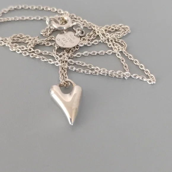Robert Lee Morris Sterling Heart Necklace